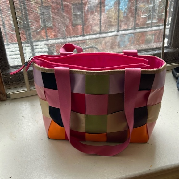 Bags Be Safe With This Multi Colored Seatbelt Bag Made Entirely Of